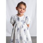 Mayoral Φορεμα ρουστικ σταμπωτο εκρου 26-03921-090 3921