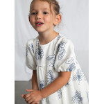 Mayoral Φορεμα ρουστικ σταμπωτο εκρου 26-03921-090 3921