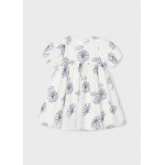 Mayoral Φορεμα ρουστικ σταμπωτο εκρου 26-03921-090 3921