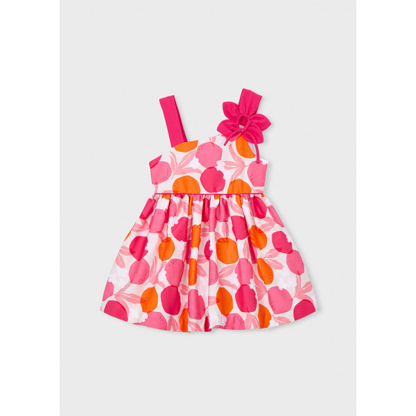 Mayoral Φορεμα ασυμμετρο λουλουδι κοκκινο 26-03924-090 3924