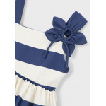 Mayoral Φορεμα ασυμμετρο λουλουδι μπλε ριγε 26-03924-991 3924
