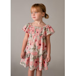 Mayoral Φορεμα τυπου λινο σταμπωτο μανταρινι 26-03932-032 3932