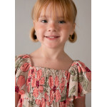 Mayoral Φορεμα τυπου λινο σταμπωτο μανταρινι 26-03932-032 3932