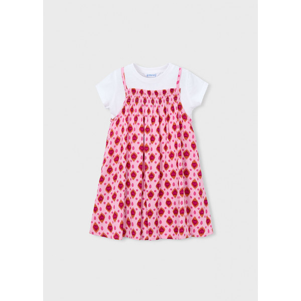Mayoral Φορεμα συνδυασμενο ροζ ανοιχτ 26-03933-064 3933