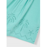 Mayoral Φορεμα seersucker διατρητο πρασινομπλ 26-03939-044 3939