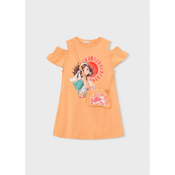 Mayoral Φορεμα cut out τσαντα κολοκυθα 26-03941-010 3941