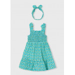 Mayoral Φορεμα σταμπωτο κορδελα μπλε σκουρ 26-03942-053 3942