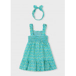 Mayoral Φορεμα σταμπωτο κορδελα μπλε σκουρ 26-03942-053 3942