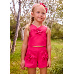 Mayoral Σετ βερμουδα κρεπ λουλουδια κοκκινο 26-03948-094 3948