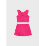 Mayoral Σετ βερμουδα κρεπ λουλουδια κοκκινο 26-03948-094 3948