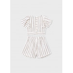 Mayoral Σετ φουστα ριγε μπεζ 26-03949-024 3949