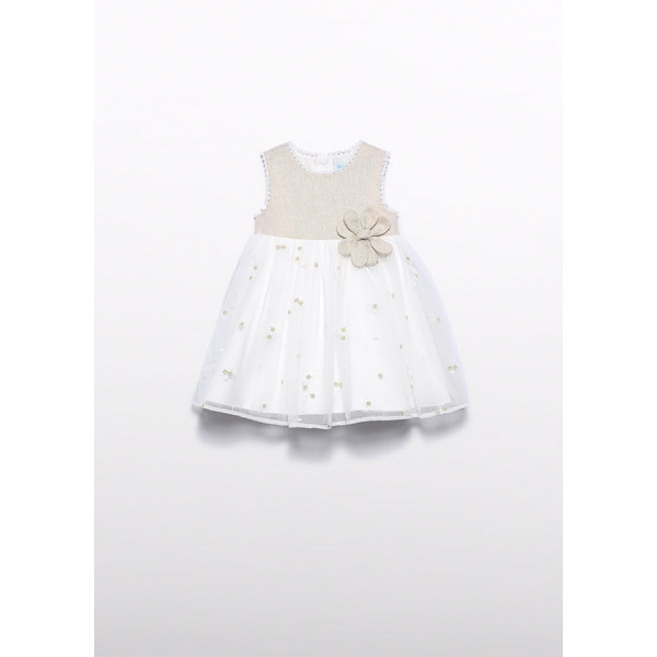 Abel and Lula Φορεμα λινο συνδυασμενο σαμπανιζε 26-05001-002 5001