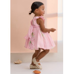 Abel and Lula Φορεμα λινο σταμπωτο ροζ 26-05007-006 5007