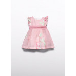 Abel and Lula Φορεμα λινο σταμπωτο ροζ 26-05007-006 5007