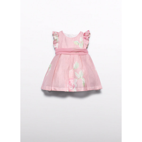 Abel and Lula Φορεμα λινο σταμπωτο ροζ 26-05007-006 5007