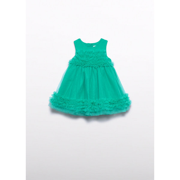 Abel and Lula Φορεμα τουλι βολαν πετρολ 26-05014-093 5014