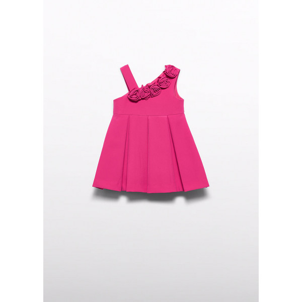 Abel and Lula Φορεμα κρεπ ασυμμετρο φουξια 26-05018-014 5018