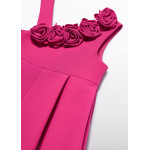 Abel and Lula Φορεμα κρεπ ασυμμετρο φουξια 26-05018-014 5018