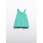 Abel and Lula Φορεμα κρεπ ασυμμετρο γαλαζιο 26-05018-015 5018