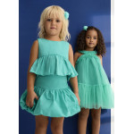 Abel and Lula Φορεμα τουλι βολαν πετρολ 26-05036-064 5036