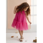 Abel and Lula Φορεμα τουλι βολαν φουξια 26-05036-065 5036