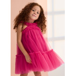 Abel and Lula Φορεμα τουλι βολαν φουξια 26-05036-065 5036