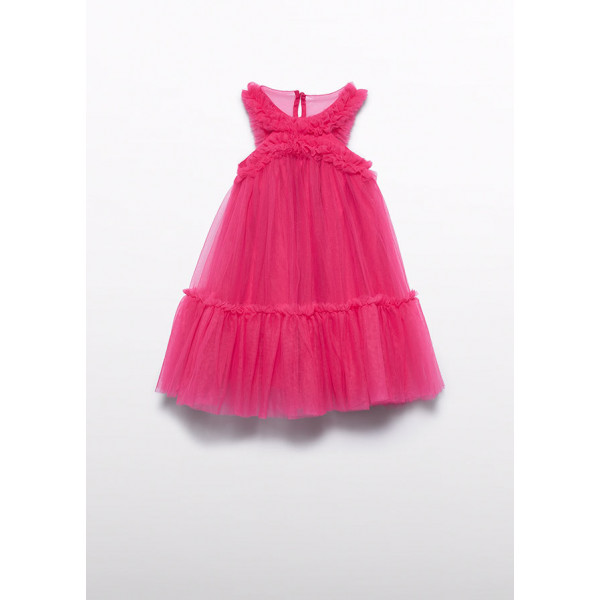 Abel and Lula Φορεμα τουλι βολαν φουξια 26-05036-065 5036