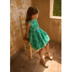 Abel and Lula Φορεμα φουσκωτο λουλουδια 3d γαλαζιο 26-05038-009 5038