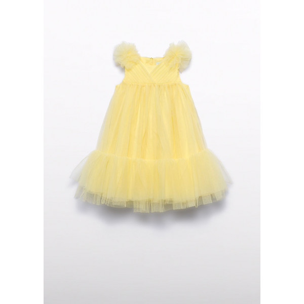 Abel and Lula Φορεμα τουλι βολαν κιτρινο 26-05039-068 5039