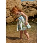 Abel and Lula Φορεμα μικαδο σταμπωτο γαλαζιο 26-05052-008 5052