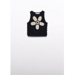 Abel and Lula Τοπ μακο καναλε λουλουδι κροσ μαυρο 26-05174-001 5174