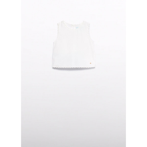 Abel and Lula Τοπ κεντητο απαλη υφη κρεμ 26-05177-092 5177