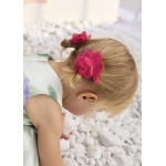 Abel and Lula Σετ τσιμπιδακια λουλουδι τουλ φουξια 26-05467-067 5467