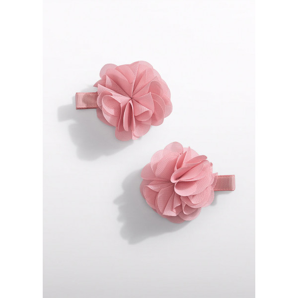 Abel and Lula Σετ τσιμπιδακια λουλουδι γαζα ροζ 26-05470-049 5470