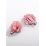 Abel and Lula Σετ τσιμπιδακια λουλουδι γαζα ροζ 26-05470-049 5470