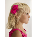 Abel and Lula Σετ τσιμπιδακια λουλουδι γαζα φουξια 26-05470-051 5470