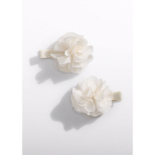 Abel and Lula Σετ τσιμπιδακια λουλουδι γαζα κρεμ 26-05470-052 5470