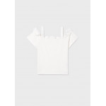 Mayoral Μπλουζα κοντομ λουλουδια 3D εκρου 26-06003-095 6003