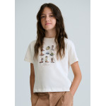 Mayoral Μπλουζα κοντομανικη σχεδιο μπεζ 26-06005-089 6005