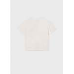 Mayoral Μπλουζα κοντομανικη σχεδιο μπεζ 26-06005-089 6005