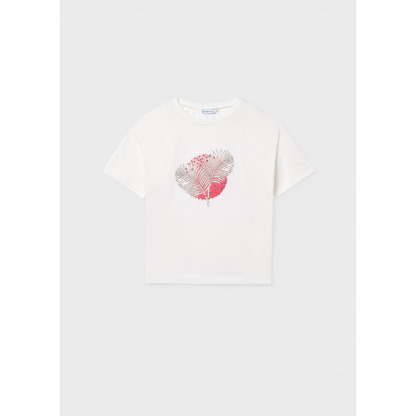 Mayoral Μπλουζα κοντομανικη σχεδιο εκρου 26-06005-090 6005