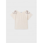 Mayoral Μπλουζα κοντομανικη γκοφρε μπεζ 26-06006-089 6006