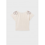 Mayoral Μπλουζα κοντομανικη γκοφρε μπεζ 26-06006-089 6006