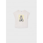 Mayoral Μπλουζα κοντομανικη σχεδιο μπεζ 26-06010-011 6010