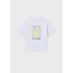 Mayoral Μπλουζα κοντομανικη σχεδιο λευκο 26-06011-016 6011