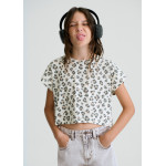 Mayoral Μπλουζα κοντομανικη σταμπωτη μπεζ 26-06012-020 6012