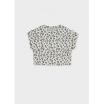 Mayoral Μπλουζα κοντομανικη σταμπωτη μπεζ 26-06012-020 6012