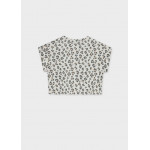 Mayoral Μπλουζα κοντομανικη σταμπωτη μπεζ 26-06012-020 6012