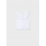 Mayoral Μπλουζα τιραντες μακο τσαλακω λευκο 26-06018-024 6018