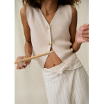 Mayoral Τοπ πλεκτο κουμπια μπεζ 26-06020-029 6020